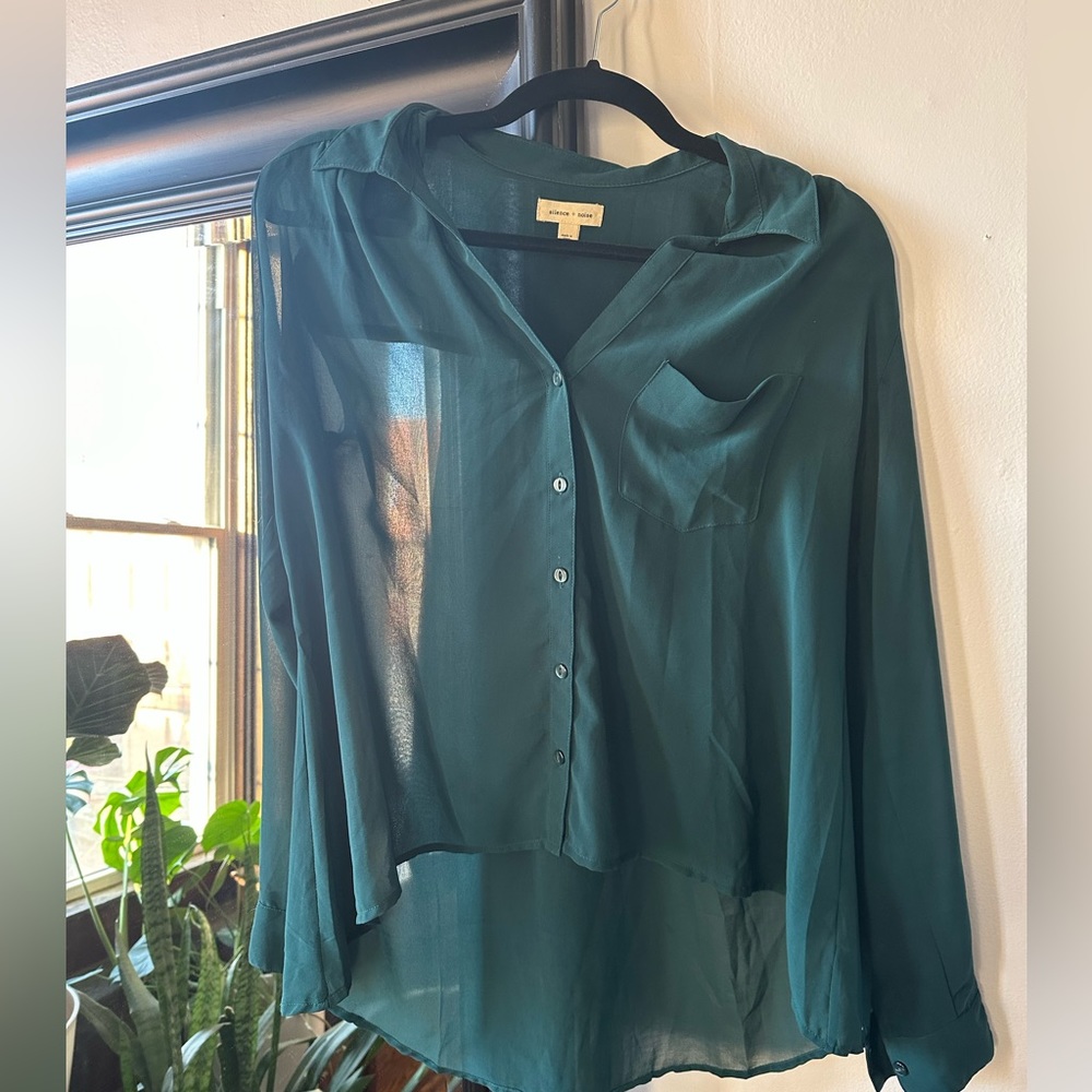 Sheer green top from Urban Outfitters